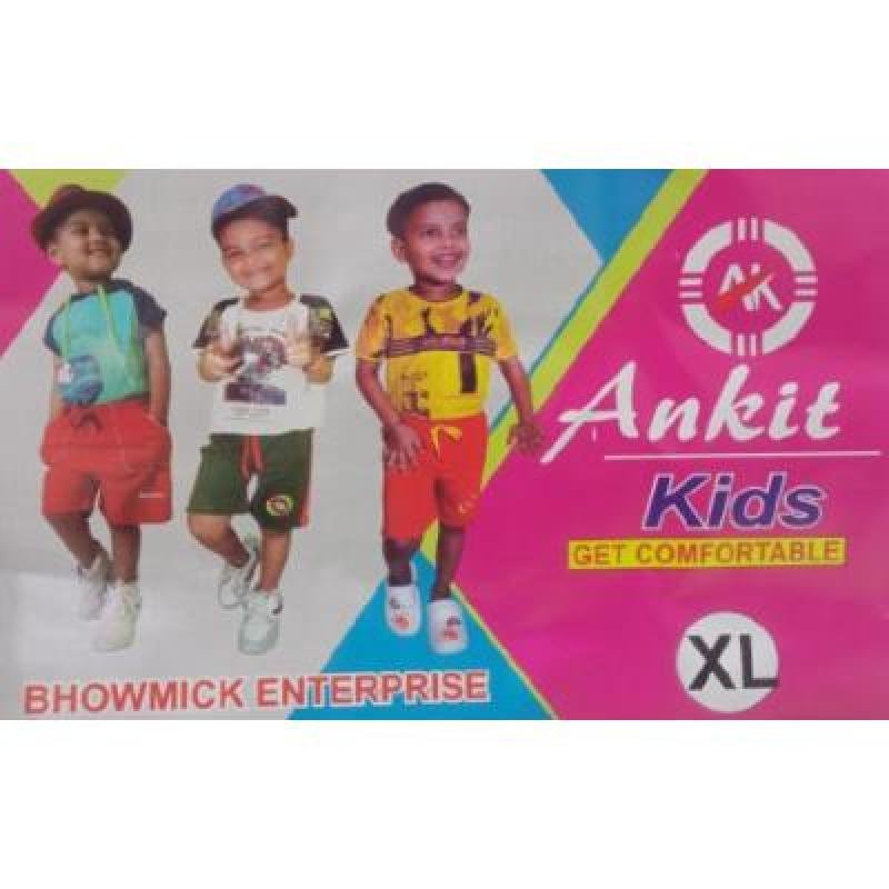Ankit 3 Bit Shorts For Boys Casual Solid Cotton Lycra (Difference Color Pack Of 6 )