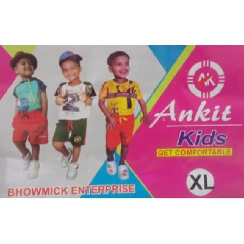Ankit Shorts For Boys Casual Solid Cotton Lycra (Sky Blue, Pack Of 1)