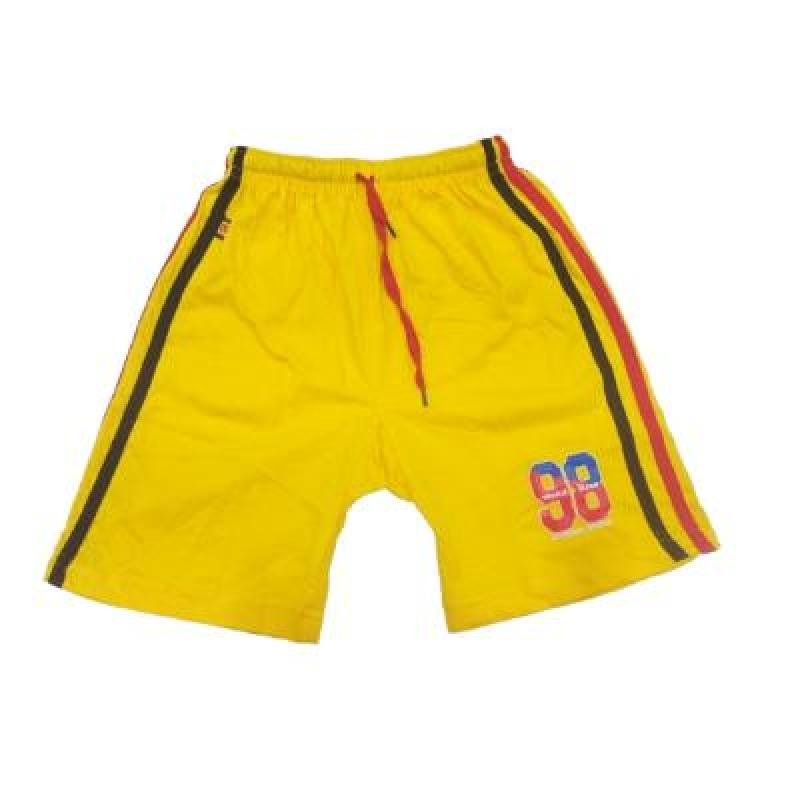 Ankit Shorts For Boys Casual Solid Cotton Lycra (Yellow, Pack Of 1)