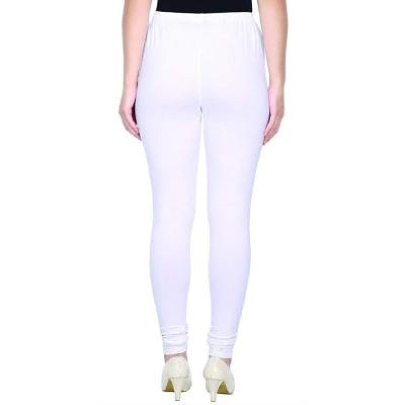 MADONA Ankel Lenth Western Wear Leggins (Solid) White,Red,Pack of 2