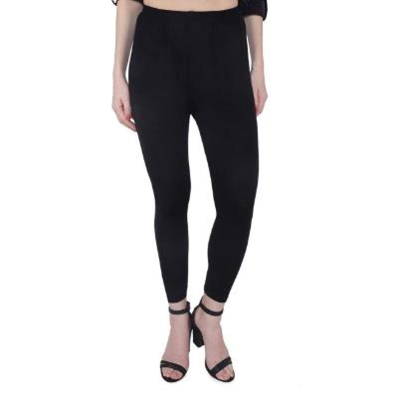 MADONA Ankel Lenth Western Wear Leggins (Solid)White,Maroon,Black, Pack of 3