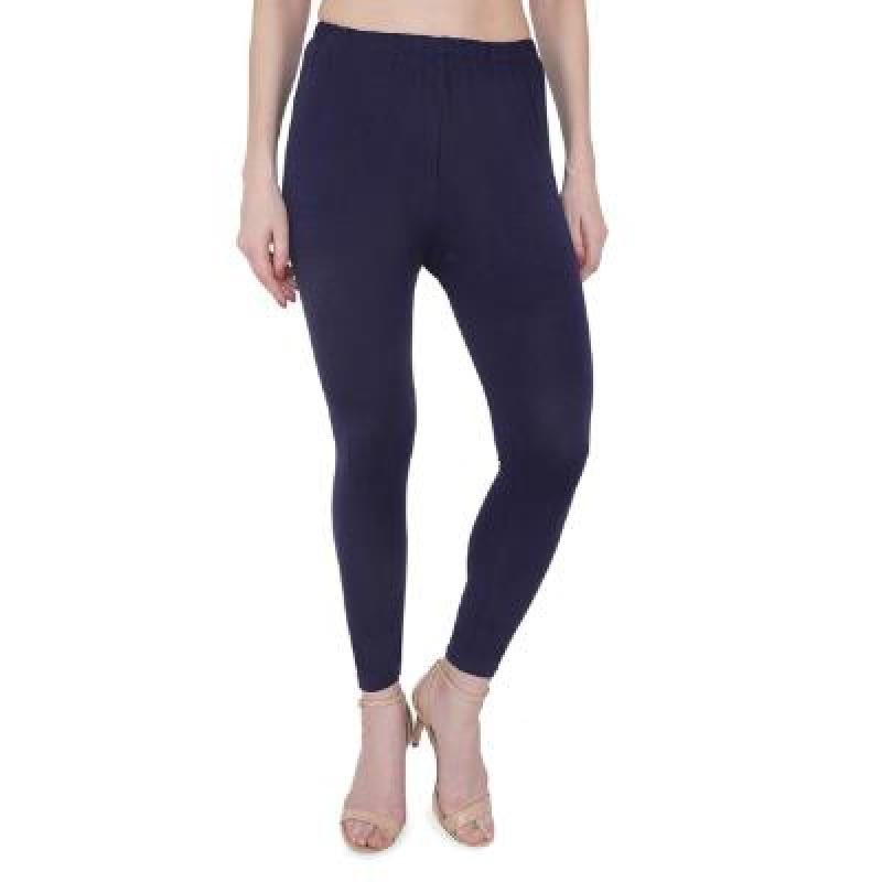 MADONA Ankel Lenth Western Wear Leggins (Solid) White,Blue,Maroon,Pack of 3