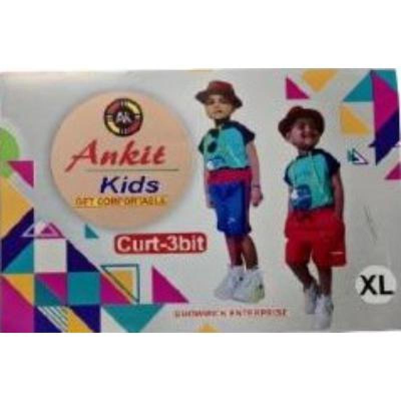 Ankit Shorts For Boys Casual Solid Cotton Lycra (Peach, Pack Of 1)