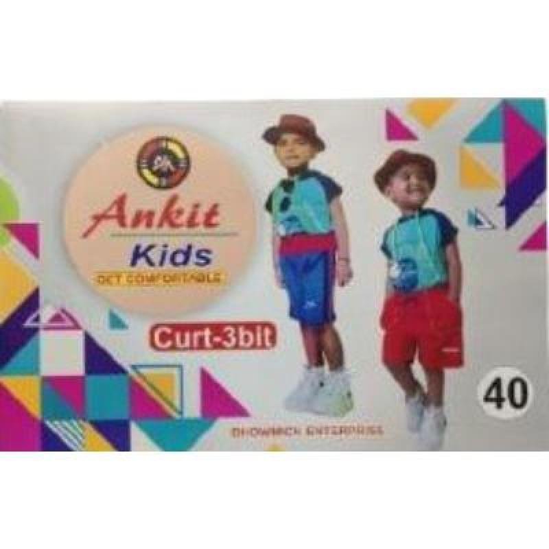 Ankit Shorts For Boys Casual Solid Cotton Lycra (Peach, Pack Of 1)