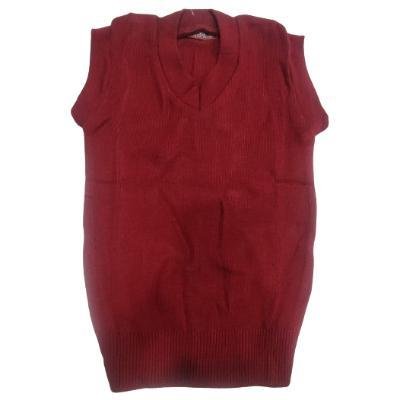 Cotton Blend Sleepless School Sweater for Boys & Girls Maroon (Pack Of 1 )