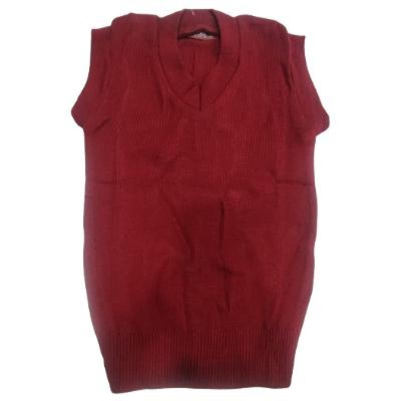 Cotton Blend  Sleepless  School Sweater for Boys & Girls  Maroon (Pack Of 1 )