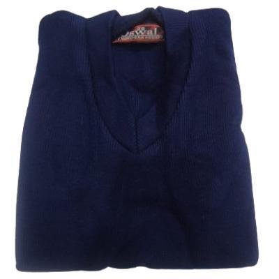 Cotton Blend Full Sleeves School Sweater for Boys & Girls NavyBlue (Pack Of 1 )