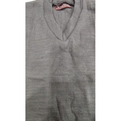 Cotton Blend Sleepless School Sweater for Boys & Girls Grey (Pack Of 1 )