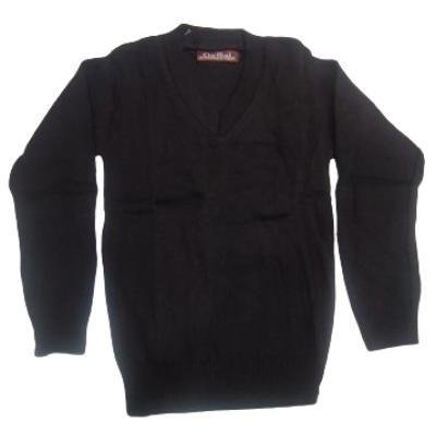 Cotton Blend Full Sleeves  School Sweater for Boys & Girls Coffee (Pack Of 1 )