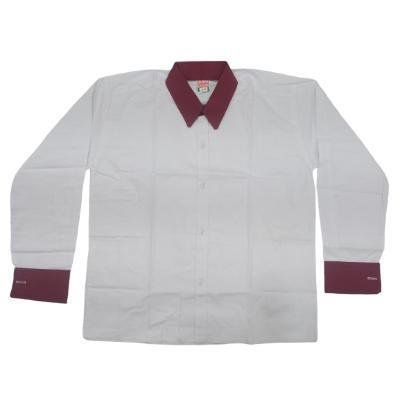 Girls By Colours Ramones Cotton School unifrom white Full sleeve shirt(Pack Of 1)