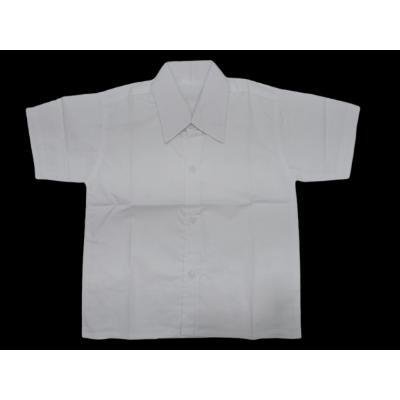 Boys & Girls 100%Cotton School unifrom white half sleeve shirt(Pack Of 1)