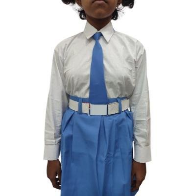 Girls 100%Cotton School unifrom white Full sleeve shirt(Pack Of 1)