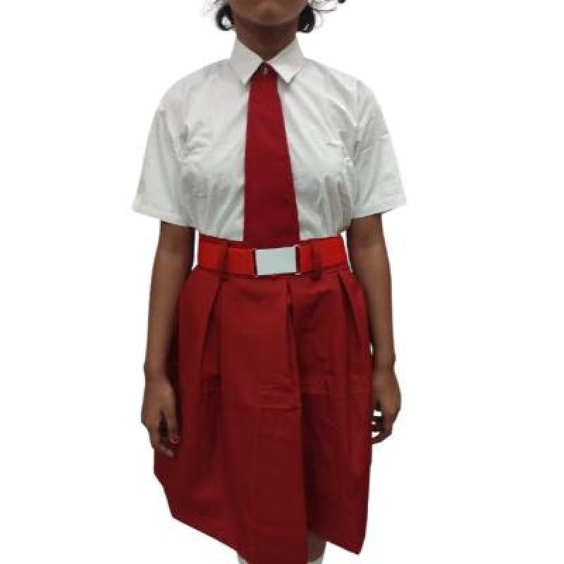 Girls 100%Cotton School unifrom white half sleeve shirt(Pack Of 1)