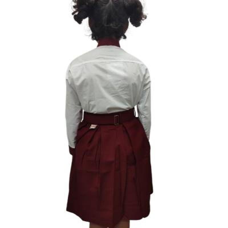 Girls 100%Cotton School unifrom white Full sleeve shirt(Pack Of 1)