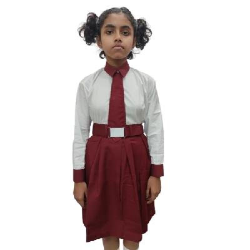 Girls By Colours Ramones Cotton School unifrom white Full sleeve shirt(Pack Of 1)