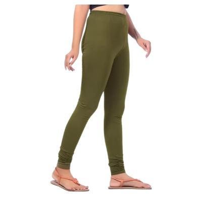 MADONA Full Lenth Western Wear Leggins (Solid) Green Pack of 1