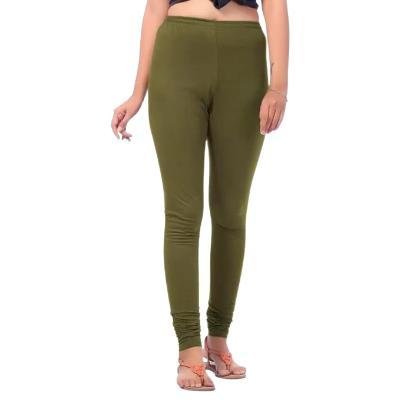 MADONA Full Lenth Western Wear Leggins (Solid) Green Pack of 1