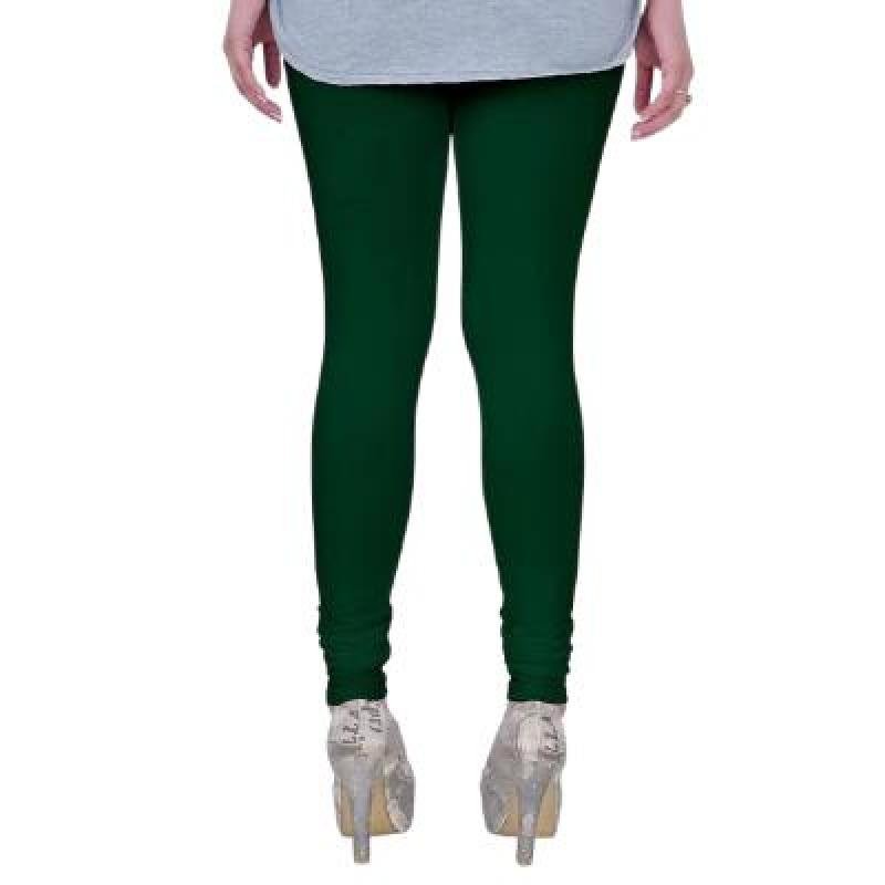 MADONA  Full Lenth Western Wear Leggins (Solid) Green Pack of 1