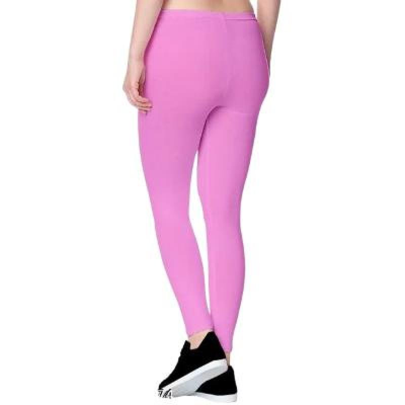 MADONA  Full Lenth Western Wear Leggins (Solid) Pink Pack of 1