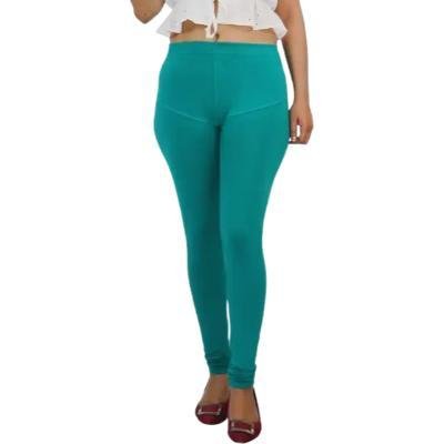 MADONA Full Lenth Western Wear Leggins (Solid) Sea Green Pack of 1