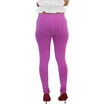 MADONA Full Lenth Western Wear Leggins (Solid) Onion Pink Pack of 1