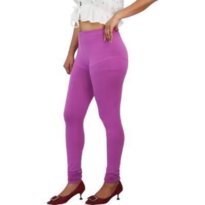 MADONA Full Lenth Western Wear Leggins (Solid) Onion Pink Pack of 1