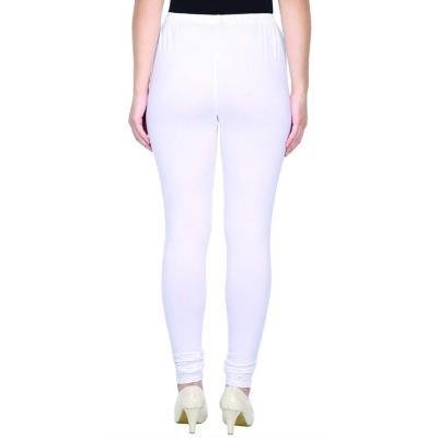 MADONA Full Lenth Western Wear Leggins (Solid) White Pack of 1