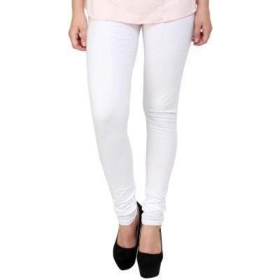 MADONA  Full Lenth Western Wear Leggins (Solid) White Pack of 1