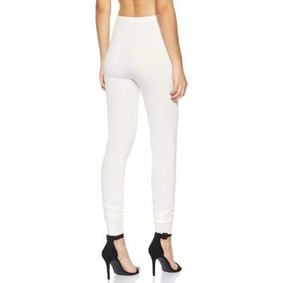 MADONA Full Lenth Western Wear Leggins (Solid) White Pack of 1