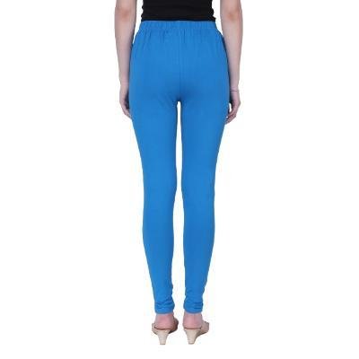 MADONA Full Lenth Western Wear Leggins (Solid) Maroon & SkyBlue Pack of 2