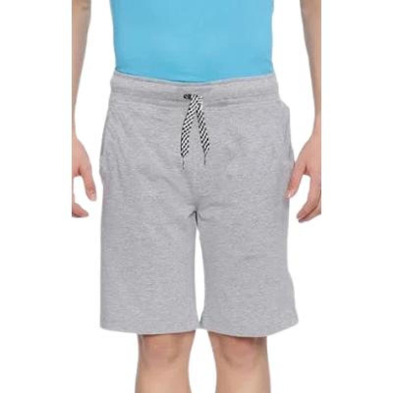 Ankit Bermunda Shorts For Boys Casual Solid Cotton Lycra (Grya,NavyBlue,Parch,Pack Of 3)