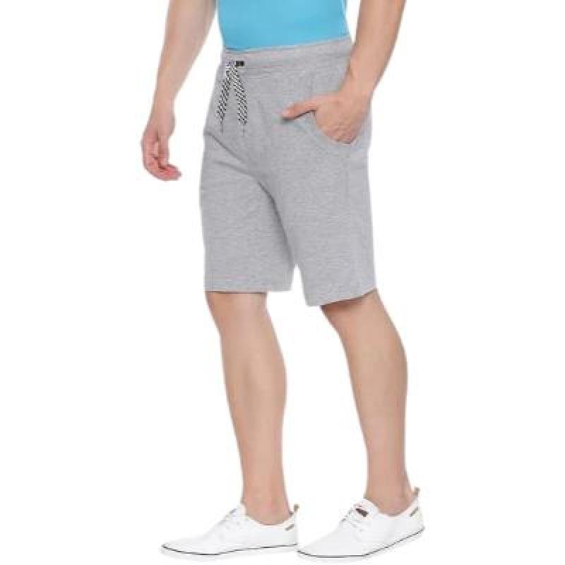 Ankit Bermunda Shorts For Boys Casual Solid Cotton Lycra (Grya,NavyBlue,Parch,Pack Of 3)